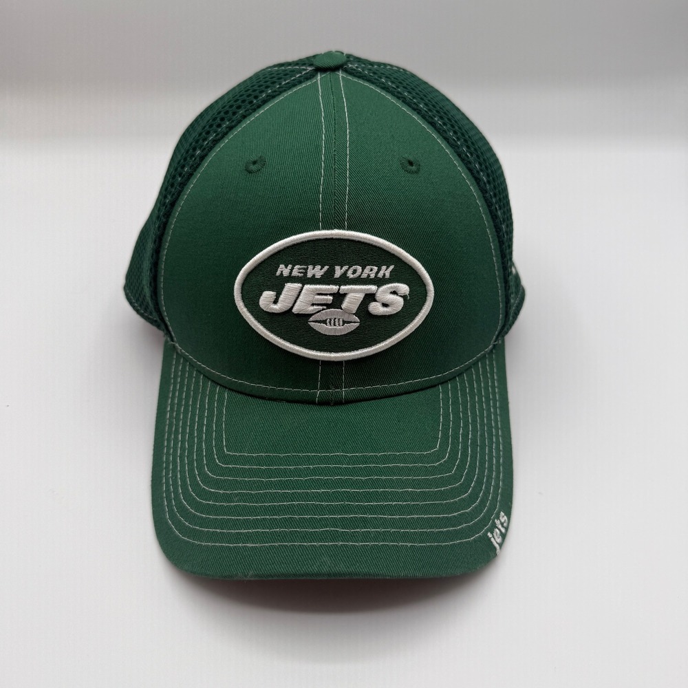 New York Jets New Era Hat Mens Large/XL Green Mesh 39THIRTY Stretch Fit Cap